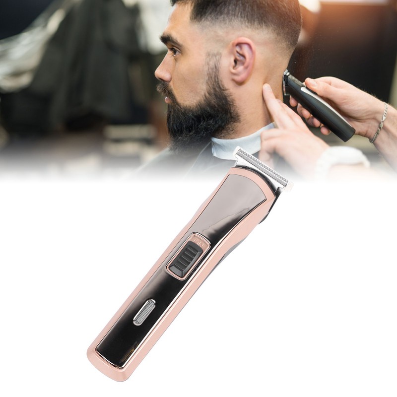 Electric Hair Clipper USB Rechargeable Hair Grooming Trimmer with 3