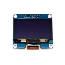 HUAYU 1.54'' OLED 7PIN 128×64 SPI OLED LCD Display Module with Metal pin SSD1306 Driver (White Color)
