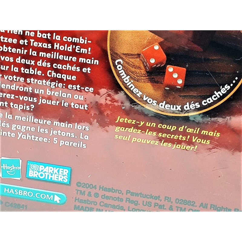 Hasbro Gaming Yahtzee Texas Hold' Em