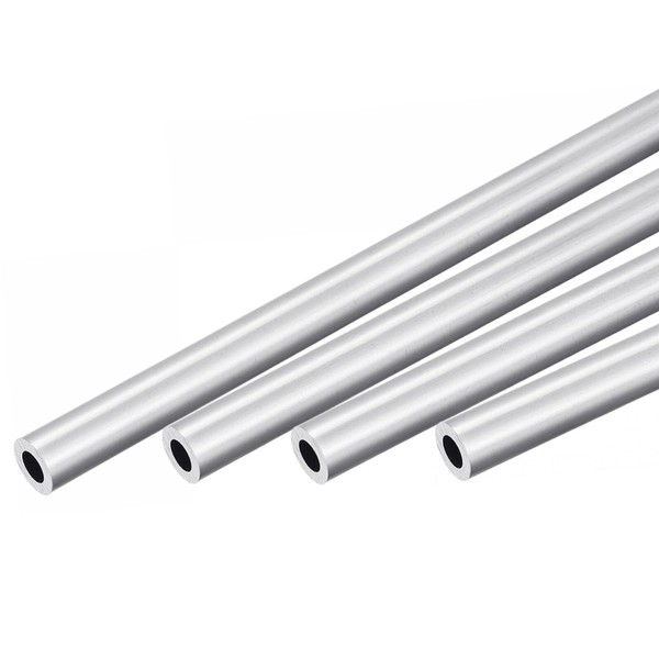 TOP-VIGOR 4Pcs 6063 Aluminum Round Tube, 14mm OD 8mm ID
