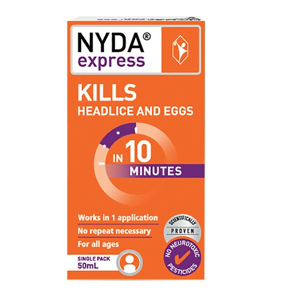 BRAUER NYDA EXPRESS Head Lice Treatment 50ml NO MORE NITS