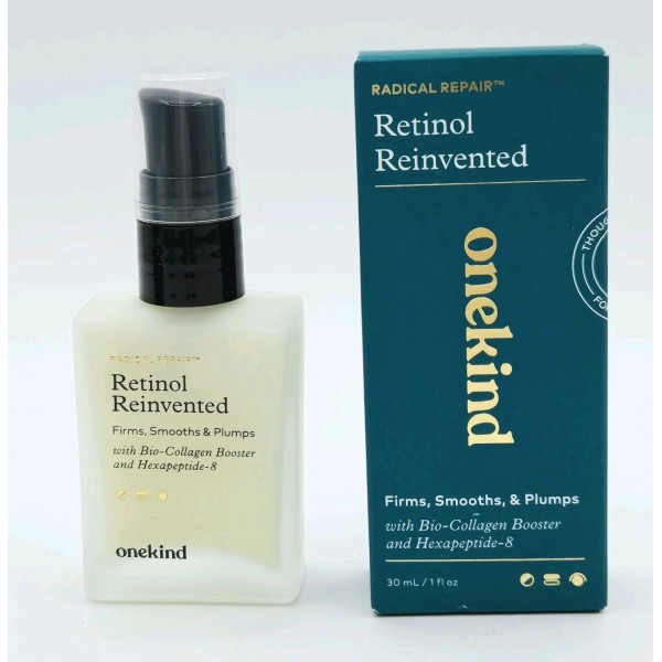 OneKind Retinol Reinvented Radical Repair 1oz/30ml- Firms, Smooths, Plumps -