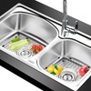 Orgneas Sink Protectors for Kitchen Sink, Universal Double Bowl Sink