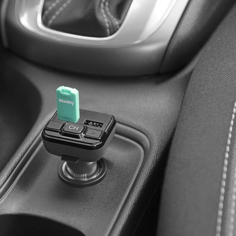 Hama Bluetooth FM Transmitter fürs Autoradio mit Kfz Ladegerät (Auto