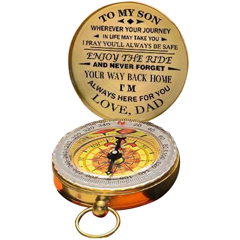 Luminous Compass Dad To Son Enjoy The Ride Gift for