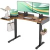 Claiks L Shaped Standing Desk, 55 Inch Electric Height Adjustable