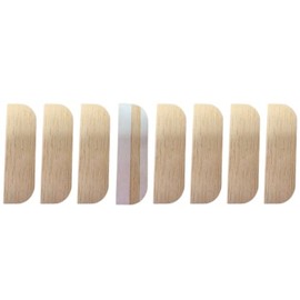 3.5 Inch Hinge Repair Plate Hinge Repair Kit Kitchen Cabinet Hinges Cabinet Door Hinge Door Hole Cover Plate Wooden Hinge Filler Plates, Hinge Blanks with Double Sided Tapes for Kitchen (8, 3.5inch)