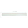 TEHAUX 4 Row Dry Erase Board Sticker Dry Erase Board