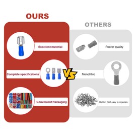 Ticks 678PCS Heat Shrink Tubings Kits Wire Terminals Crimp Electrical Wire Connectors for Marine Grade Repair Wire Cable Electrical Insulation, Color Coding, Mechanical Protection