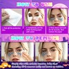 6 Pcs Glow in Dark Freckles Face Tattoo Halloween UV