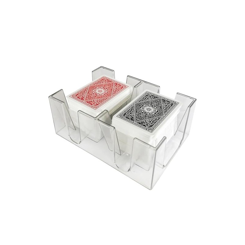 Yuanhe - Bandeja para cartas de juego de 6 barajas