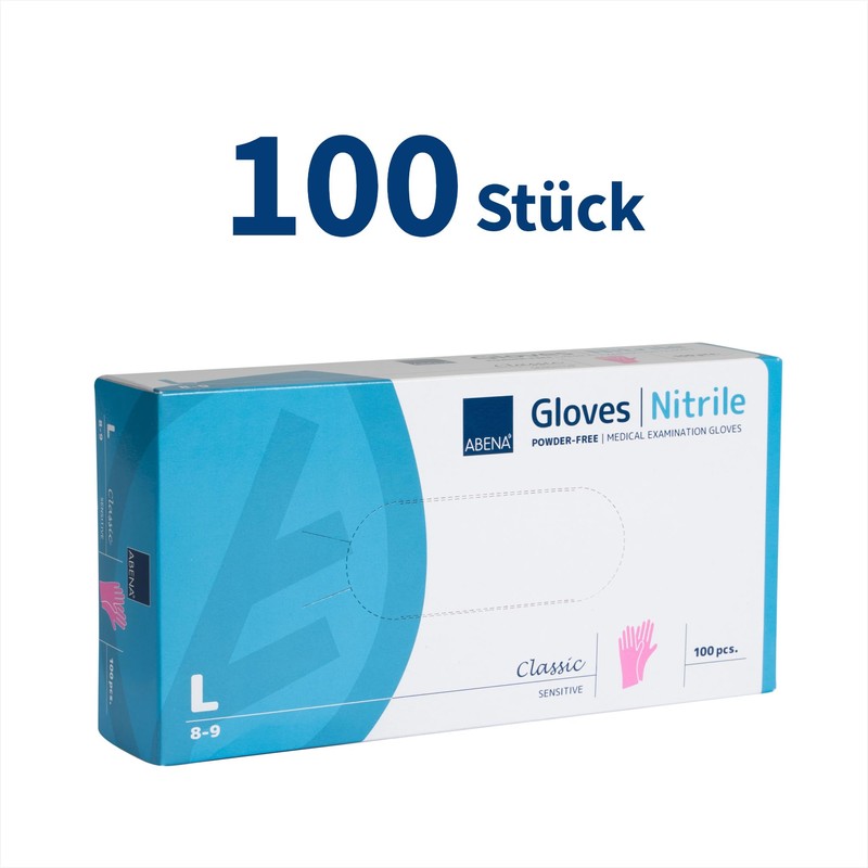 Nitrile Disposable Gloves Powder-Free Textured XS-XL Pack of 100 Pink