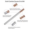 sourcing map 5pcs 3mm Dia 3mm Shank Square Nose End