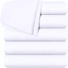 Utopia Bedding Flat Sheets - Pack of 6 - Soft