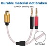 RCA Female to Banana Cable Speaker Cable Banana Plugs, TEKERA