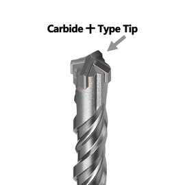1" x 5" x 10" (26 x 260mm) SDS Max Rotary Hammer Drill Bit Masonry Bit