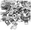 Tofficu 100pcs Stainless Steel Deck Fasteners Clips Deck Board Spacers