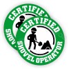 Unbranded/Generic Certified Shovel Operator Funny Hardhat Stickers | Safety Helmet Laborer Decals