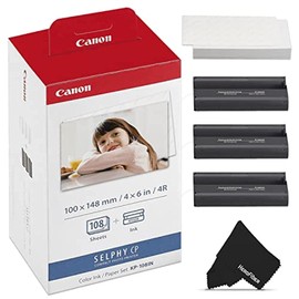 Canon Canon 3115B001(AA) Druckerkartusche und Papier (100 x 148mm für Selphy CP Fotodrucker-Serie)