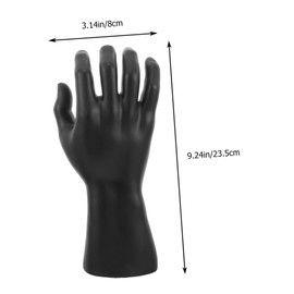 PACKOVE 2 Pcs Male Hand Jewelry Organizer Artistic Hand Form Display Stand for Rings Bracelets Bangles and Gloves Lifelike Model for Home Office Decor