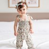 Baby Girl Summer Clothes Floral Sleeveless Romper Straps One Piece