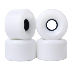 65mm 78a Gel Soft Longboard Wheels (Blank White)