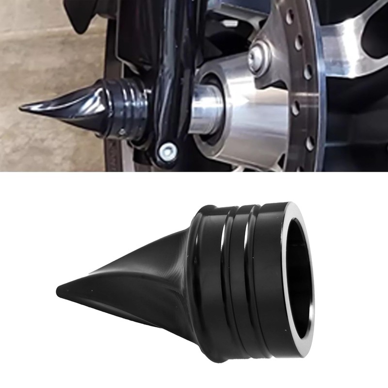 Lynlane 1 Pair Twisted Front Wheel Axle Nut Covers Conical