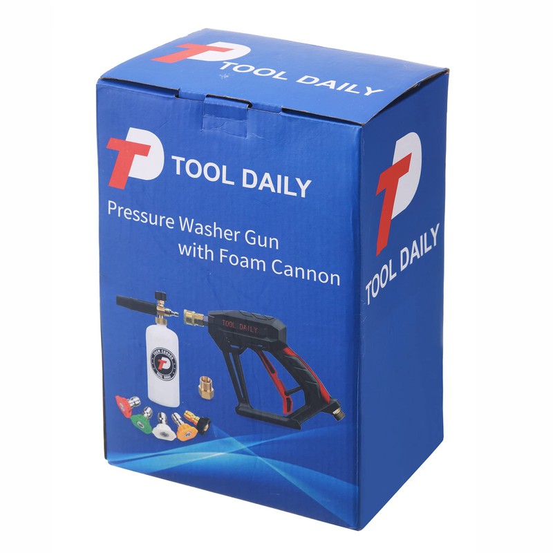 Tool Daily Short Pressure Washer Gun with Foam Cannon, 1/4
