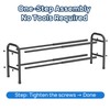 ENJOYBASICS Expandable Shoe Rack, 2 Tier Adjustable Shoe Organizer Shelf