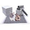 kathson Rabbit Pee Pads,Disposable Bunny Diapers Cage Liners,Super Absorbent Pet