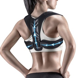 XFSRG Haltungskorrektur Rücken Damen Herren Rückenstützgürtel Back Posture Corrector Atmungsaktive Verstellbare Gerade Haltungstrainer Schulter Rückenschmerzen Linderung