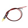 sourcing map 20Pcs 2mm Pre Wired LED, Orange DC6-12V Diffused