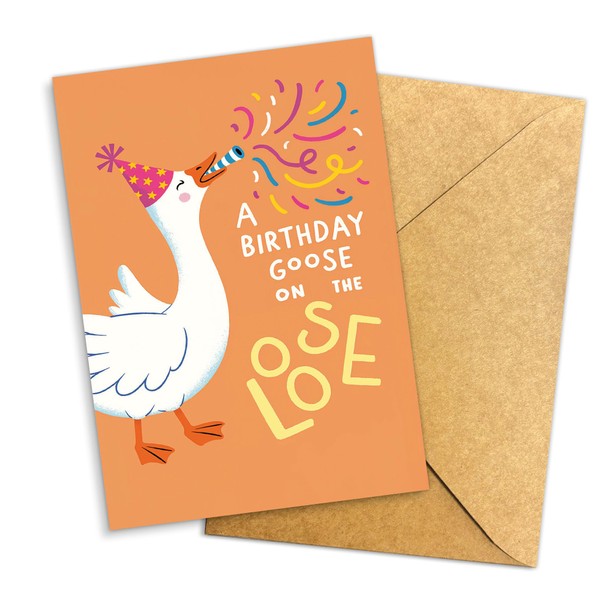 Podagree A Birthday Goose on the Loose Card – Cute