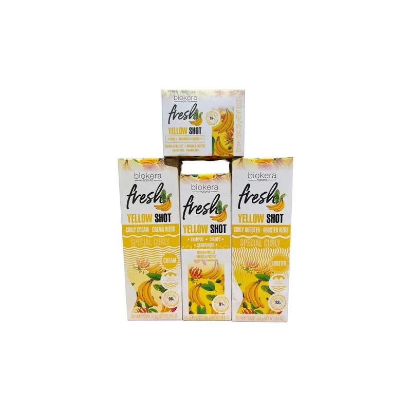 Yellow Shot Shampoo Mask Curly Booster Curly Cream