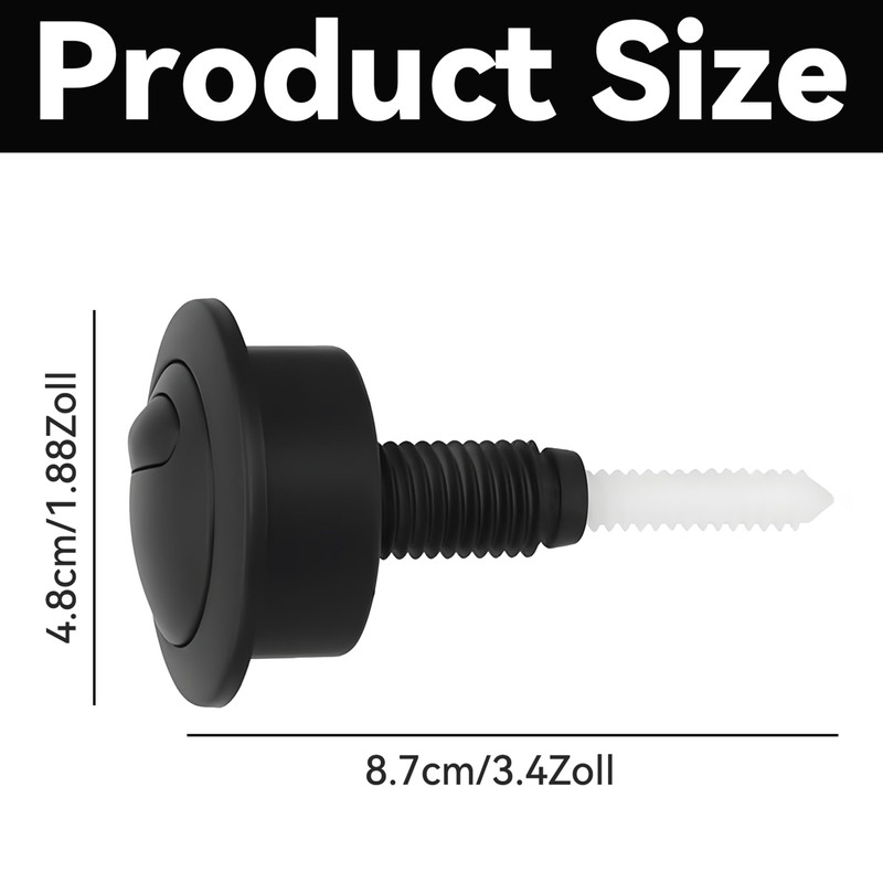 HAFRILY Toilet Flush Button Adjustable Toilet Push Button Flush Replacement,