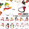 BOFUNX Pack of 12 Christmas Ballpoint Pens + 240 Sheets