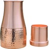 Pure Copper Bedside Carafe for Ayurveda Health Benefits - Capacity