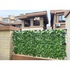 Expandable Faux Ivy Fence Privacy Screen Stretchable Artificial Hedge Single