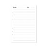 Ruled Inserts 9 Hole B5 Planner Refills Pages 9-Ring Binder