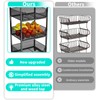 HapiRm HapiRm Fruit Basket Kitchen Cart - 4-Tier Rolling Storage