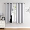 ChrisDowa 100% Blackout Curtains for Bedroom with Black Liner, 2