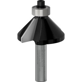 Bosch 608 628 352 8 Chamfer/ Laminate Bit 8 mm, B 11 mm, Working Length 15 mm Total Length 56 mm, 45°