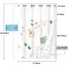 WITHLOC No Hook Shower Curtain with Snap in Liner -