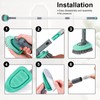 3 in 1 Tile Tub Shower Scrubber,Cleaning Brush with 58"