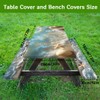 Sea Beach Picnic Table Cover with Bench Covers and Carrying