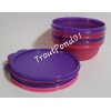 Tupperware Cereal Bowls Modular Nesting Bowl Purple and Pink 2.5