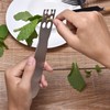 Herb Stripper, Stainless Steel herb Leaf Zip Tool for Kale,
