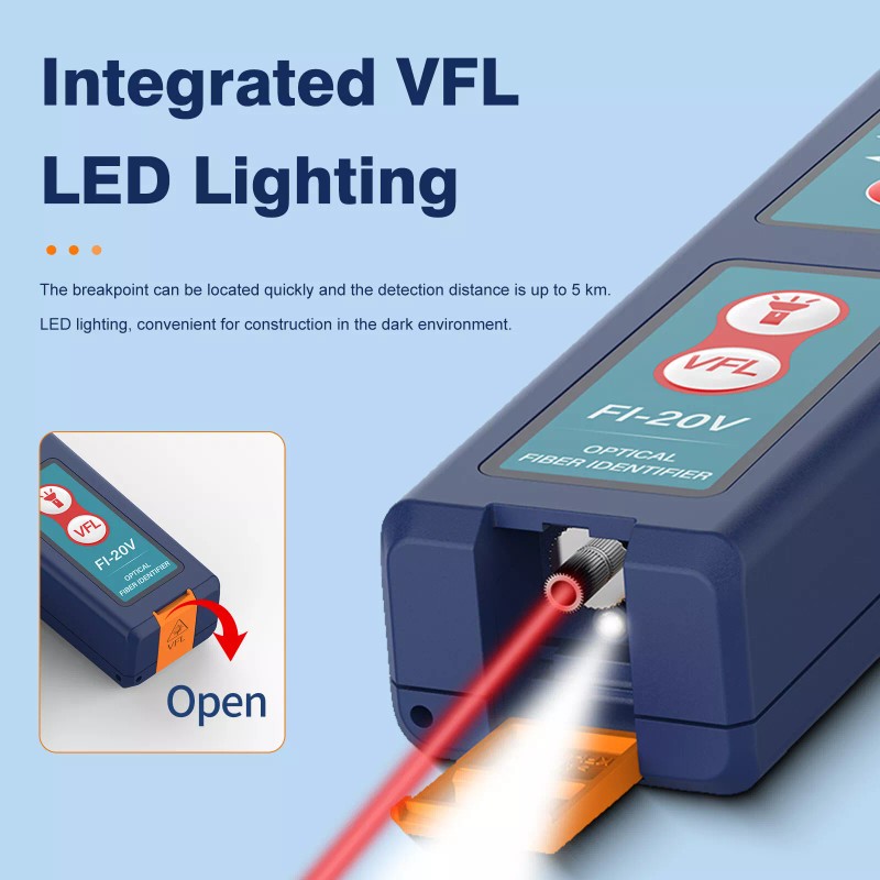 Komshine FI-20V Fiber Optic Identifier & KPN-35 PON Power Meter