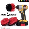 Stiff Bristle 4 Piece Drill Brush Nylon Cordless Drill Powered
