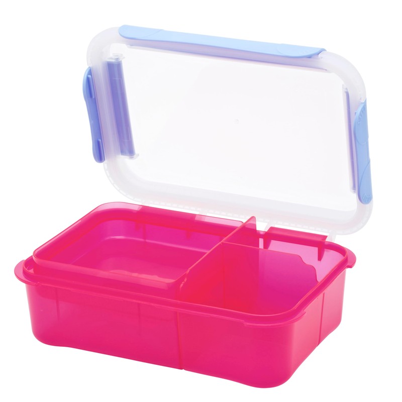 Smash Bento Lunch Box, Pink, 1.6 Liter Capacity